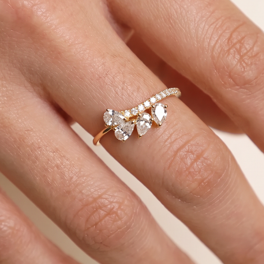 Drew Diamond Ring On Hand