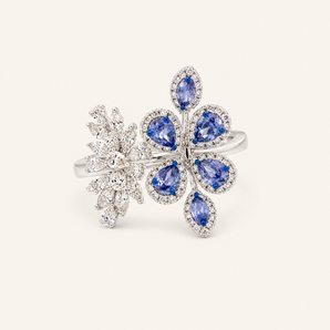 Elara Tanzanite Diamond Ring - Psylish