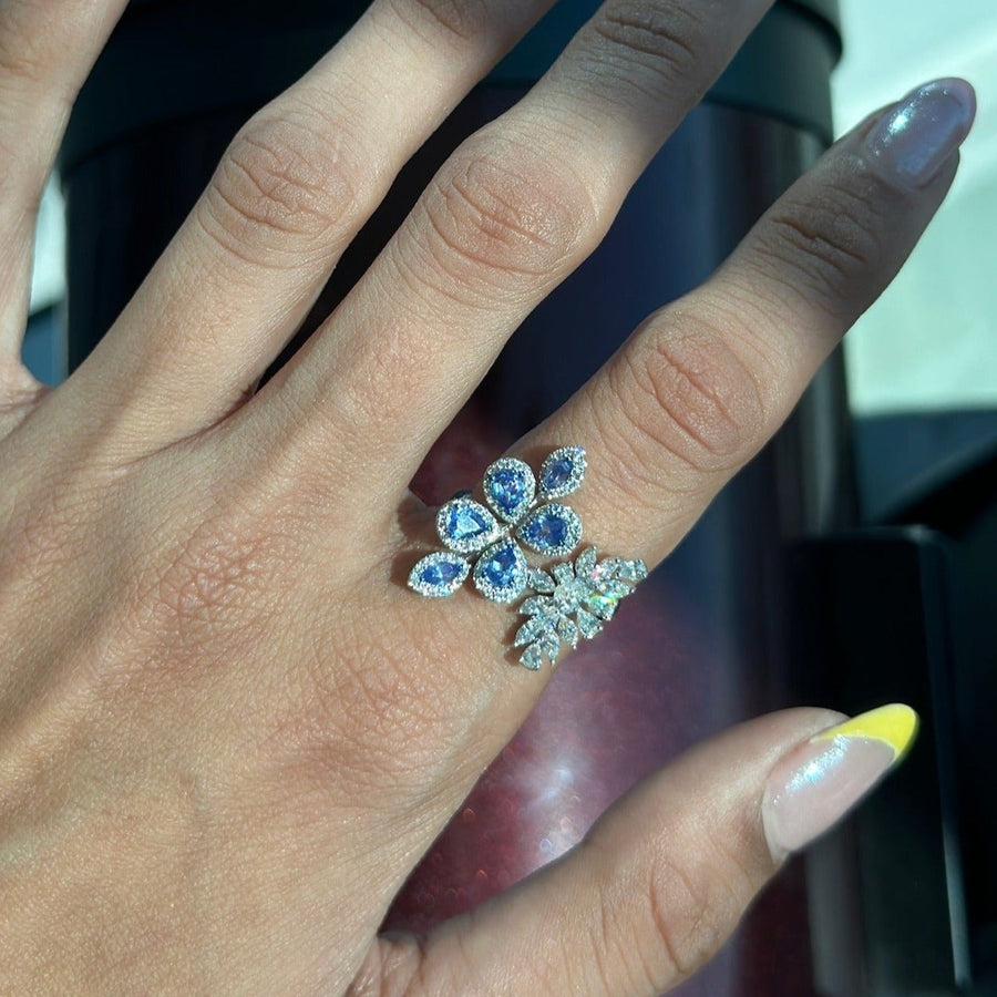 Elara Tanzanite Diamond Ring - Psylish