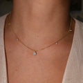Oval Drops Diamond Necklace