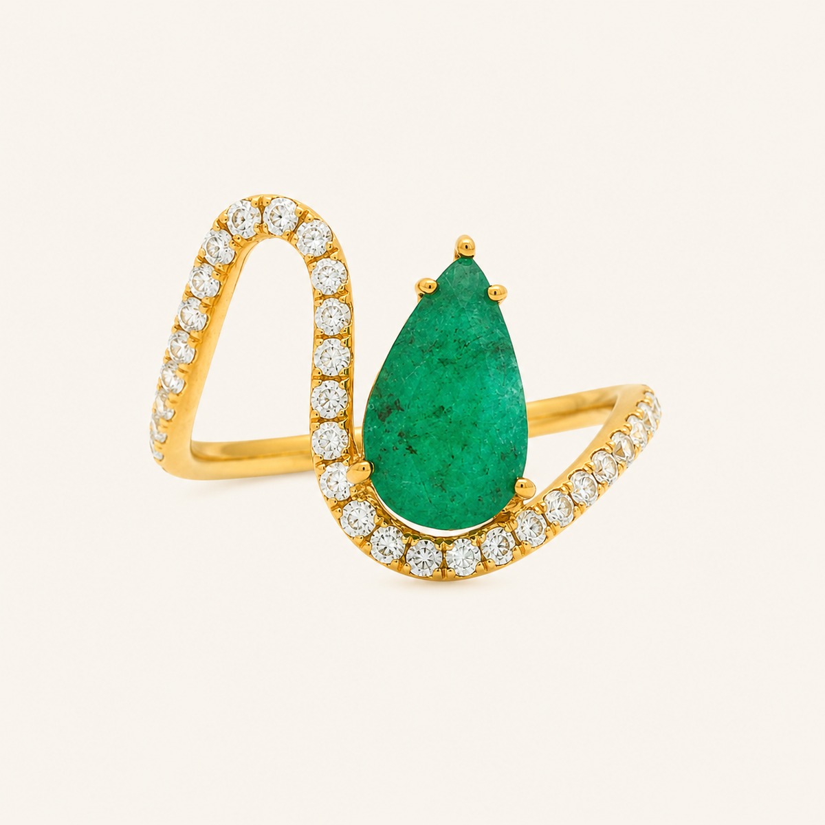 Feyre Grande Emerald Ring - Psylish