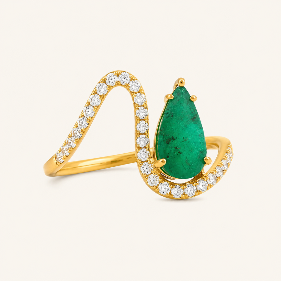 Feyre Grande Emerald Ring - Psylish