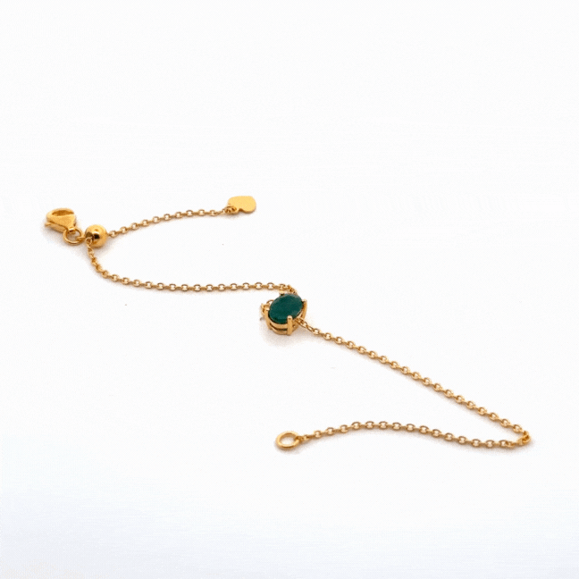 Sera Oval Emerald Bracelet
