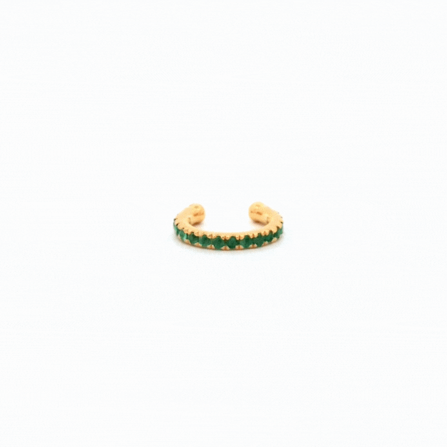 Emerald Ear Cuff - Psylish