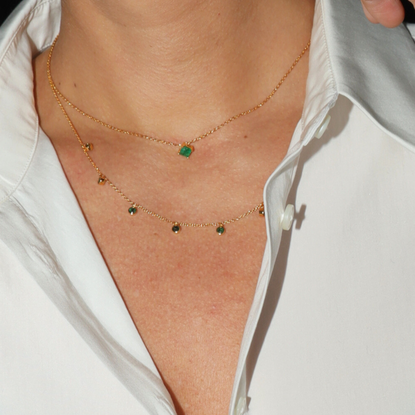 Lumina Emerald Necklace - Psylish