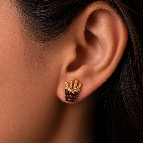 Fries Stud Earrings - Psylish