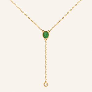 Gemma Emerald Necklace - Psylish