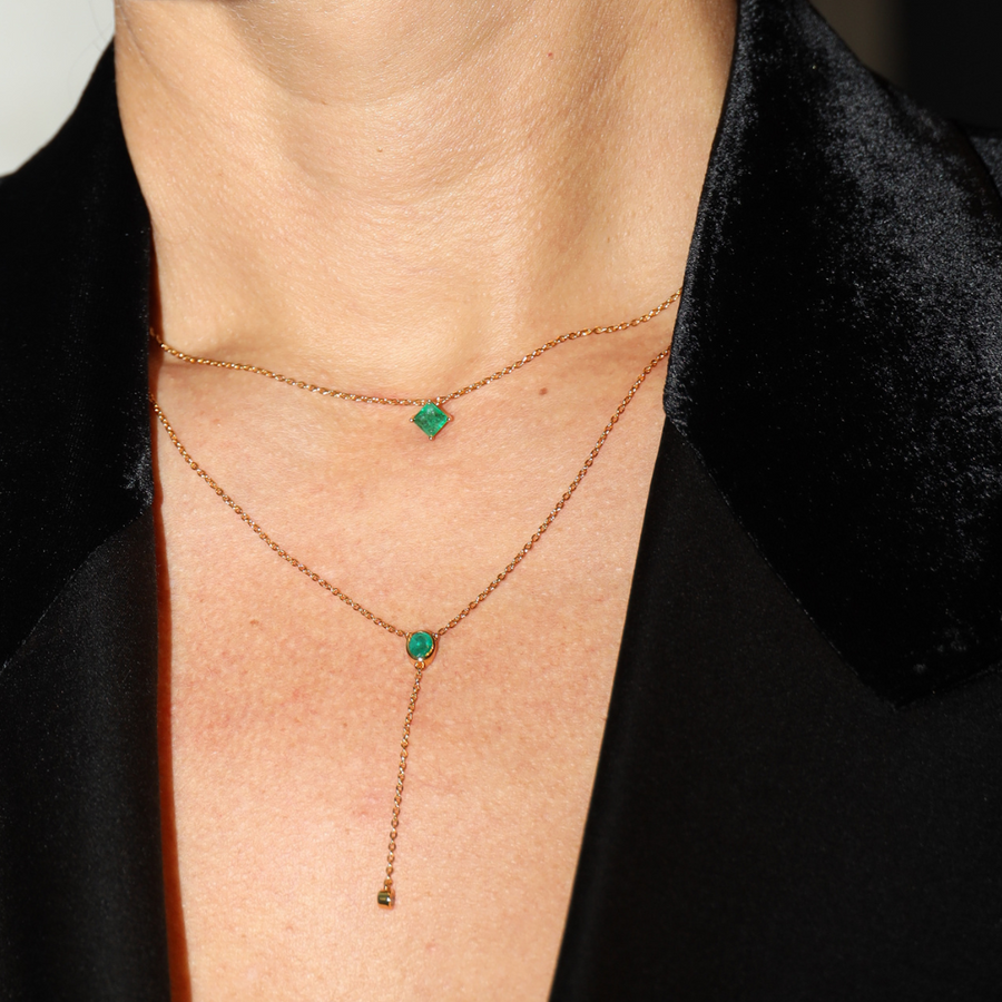 Gemma Emerald Necklace - Psylish
