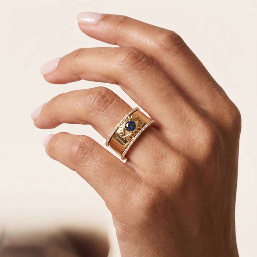 Gold Tichi Oura Ring Cap 