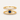 Gold Tichi Oura Ring Cap with an blue evil eye and black spinel halo
