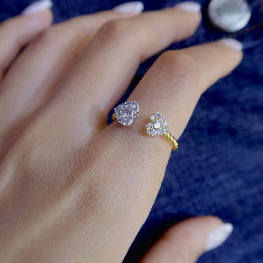 Heart Deux Diamond Ring