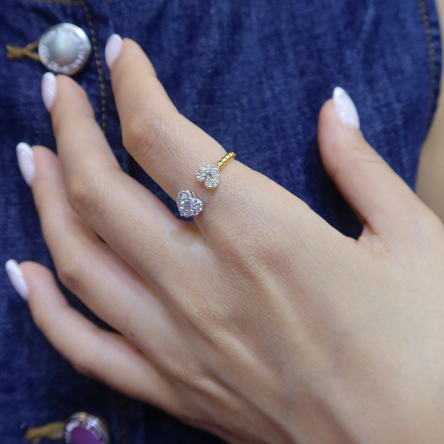 Heart Deux Diamond Ring