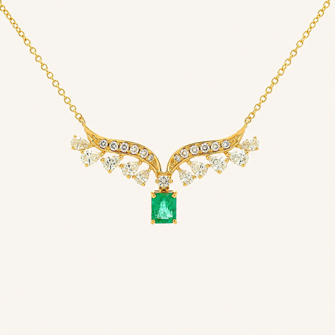 Holly Emerald Necklace - Psylish