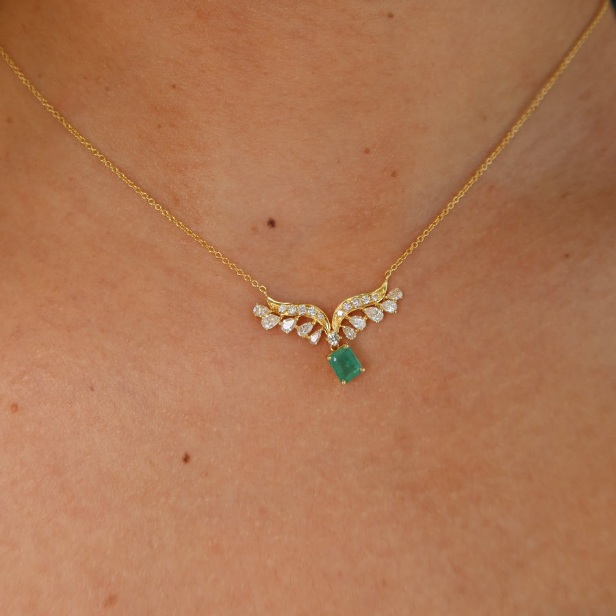 Holly Emerald Necklace - Psylish