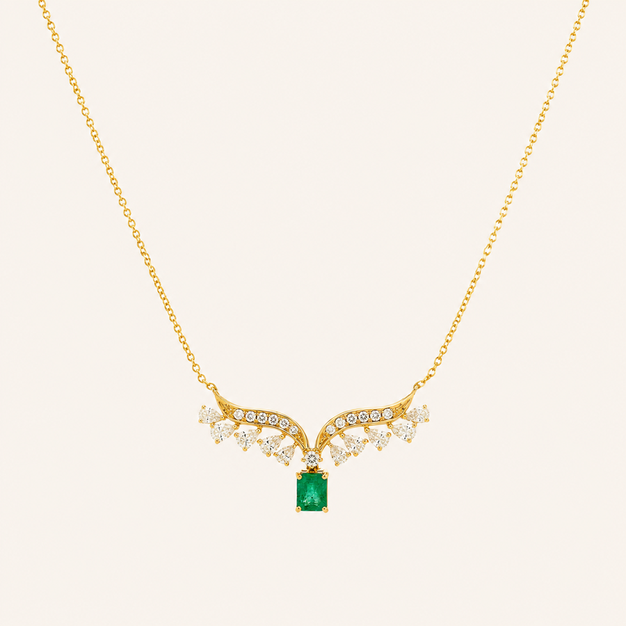 Holly Emerald Necklace - Psylish
