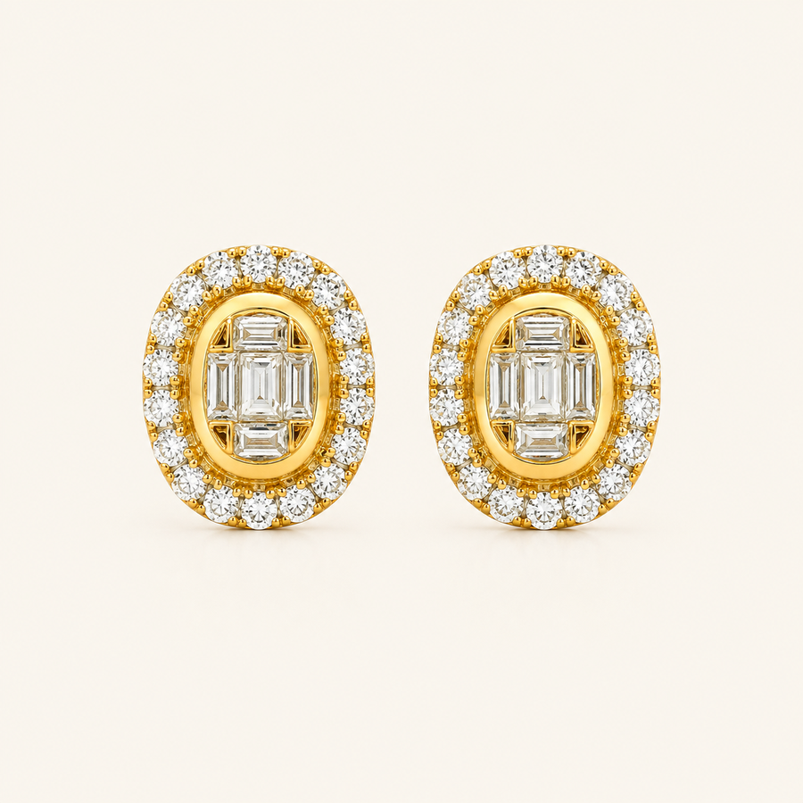 Ollie Diamond Studs - Psylish