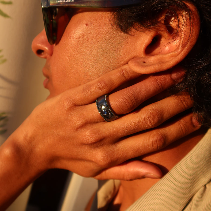 The Tichi Oura Ring Cap — Noir - Psylish