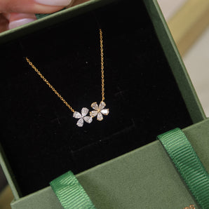 Anne Fleur Deux Diamond Necklace - Psylish