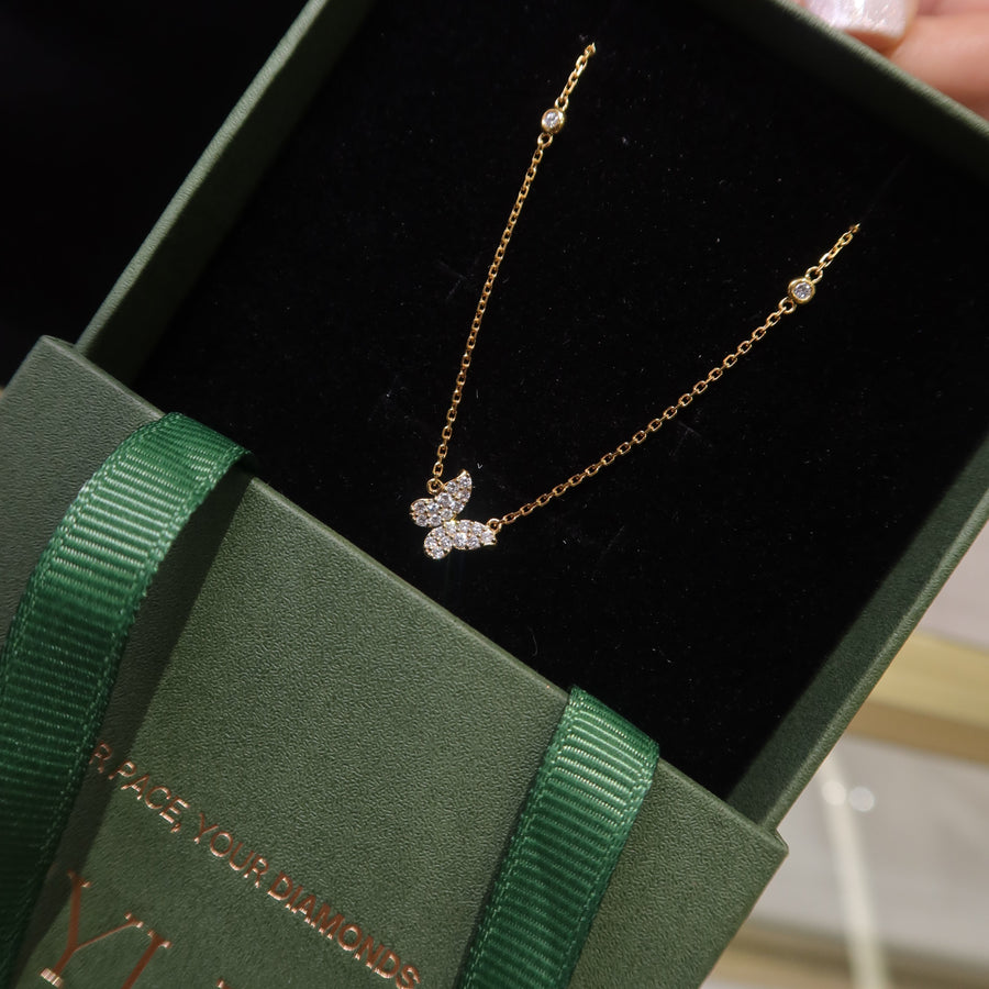 Flutter Diamond Necklace - Psylish