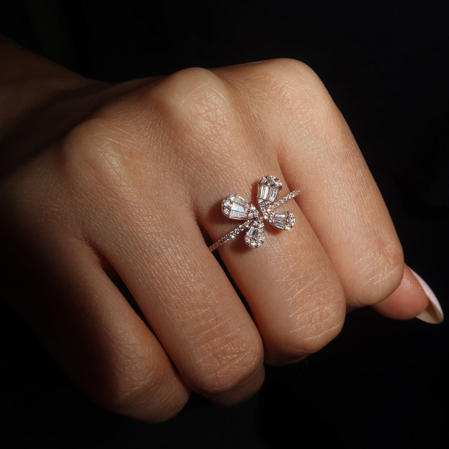 Abundance Butterfly Diamond Ring - Psylish