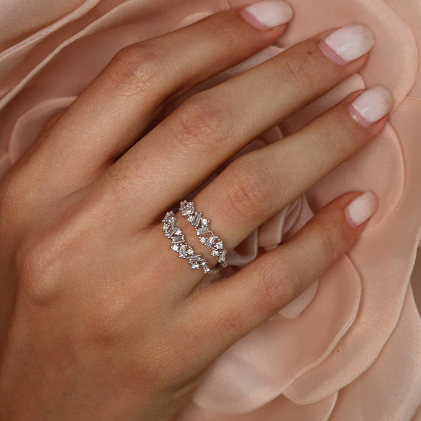 Double Baguette Diamond Ring - Psylish