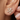 Izzy Fleur Yellow Gold Diamond Stud Earrings Close up
