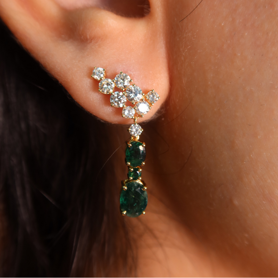 Jade Emerald Earrings - Psylish