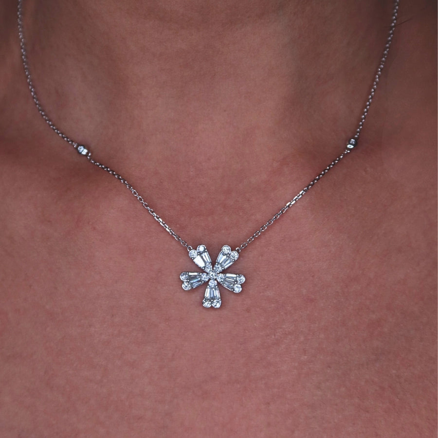 Lani Fleur Diamond Necklace - Psylish