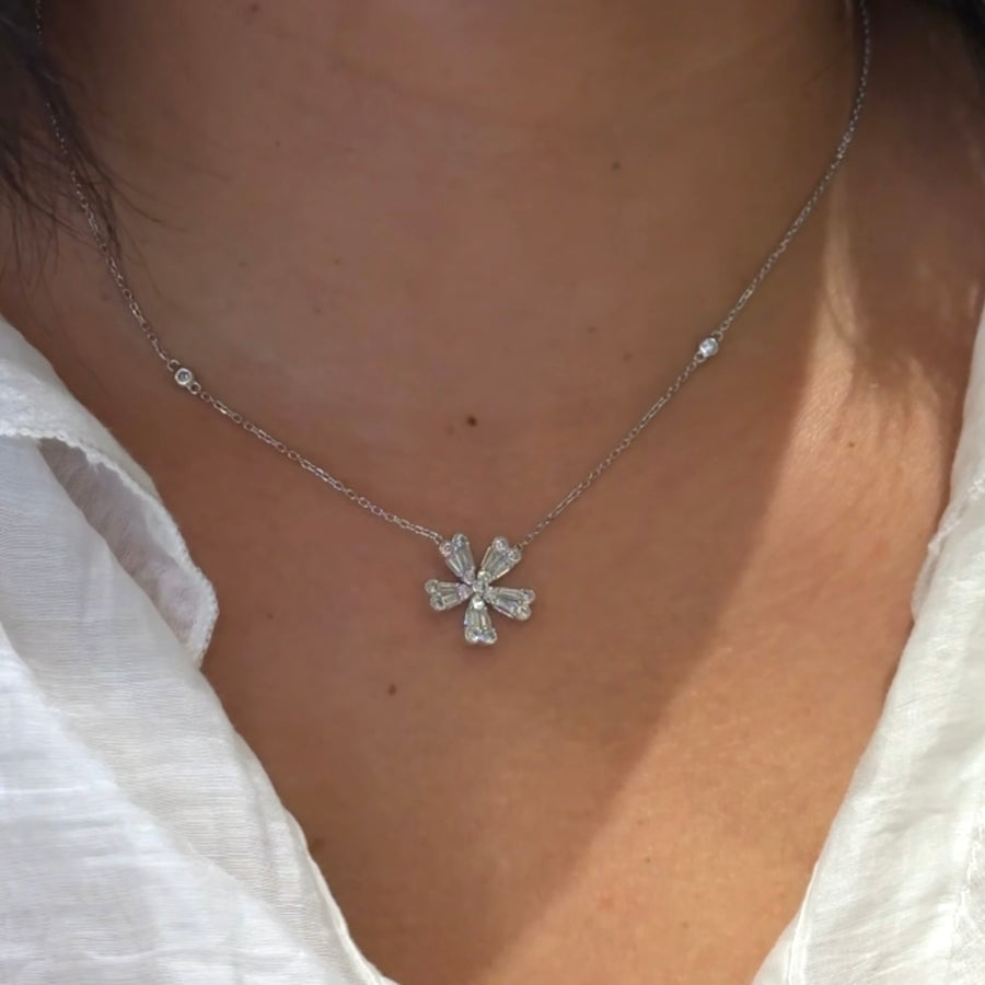 Lani Fleur Diamond Necklace - Psylish
