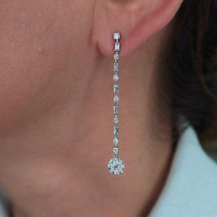 Lexy Diamond Earrings - Psylish