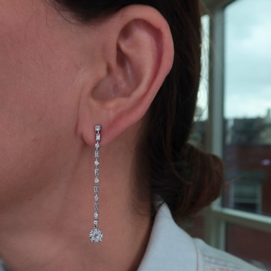 Lexy Diamond Earrings - Psylish