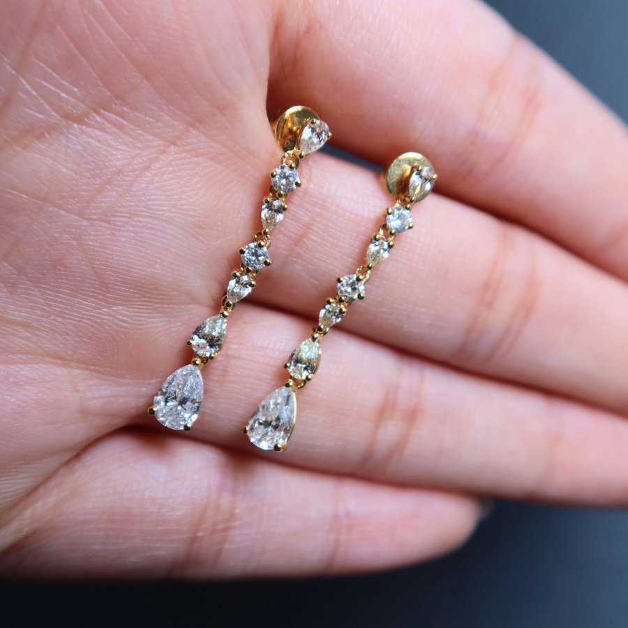 Maeve Diamond Earrings - Psylish