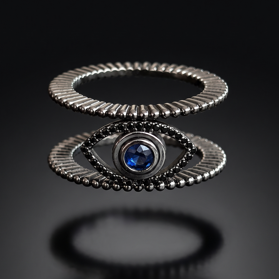 The Tichi Oura Ring Cap — Noir - Psylish