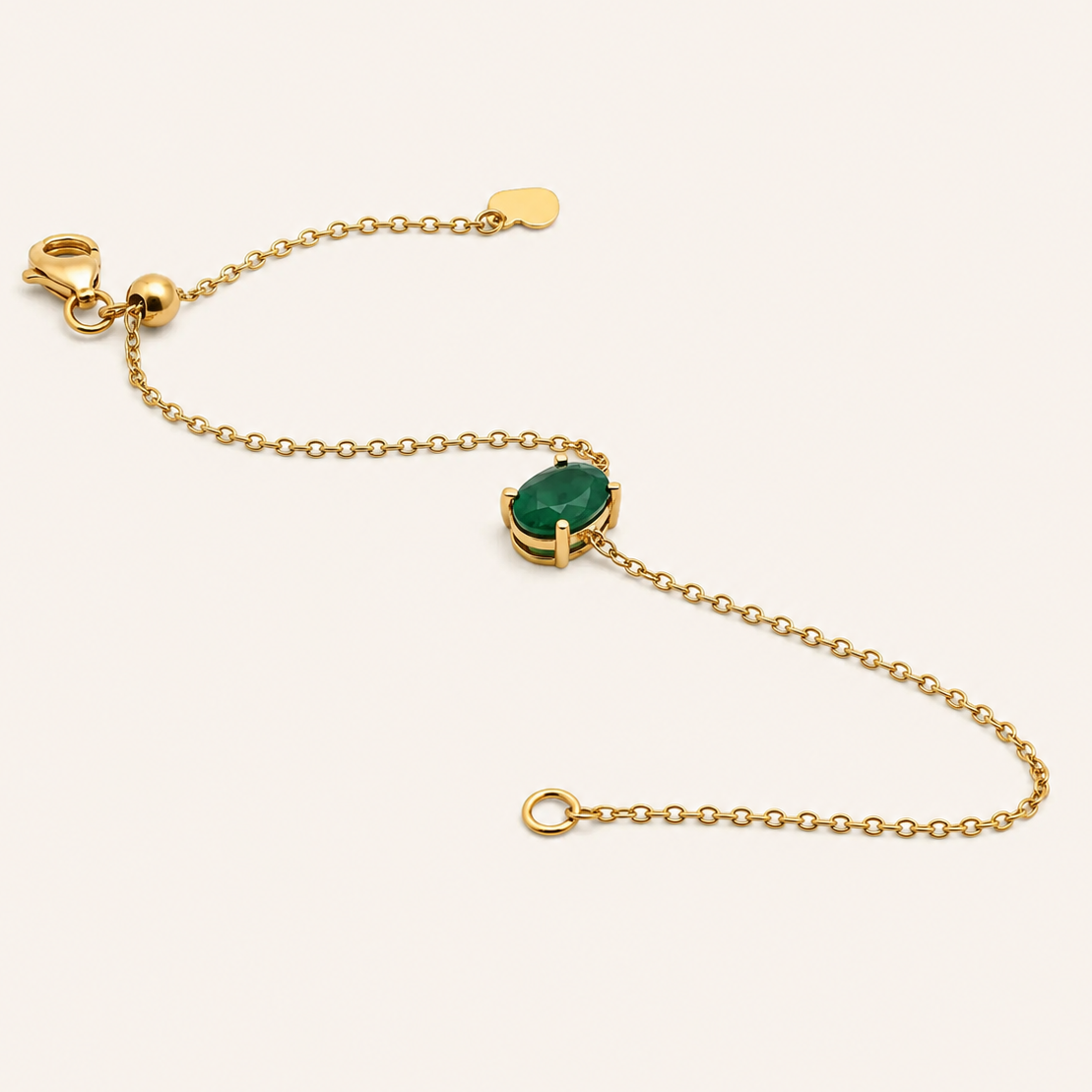 Oval Emerald Bracelet - Psylish