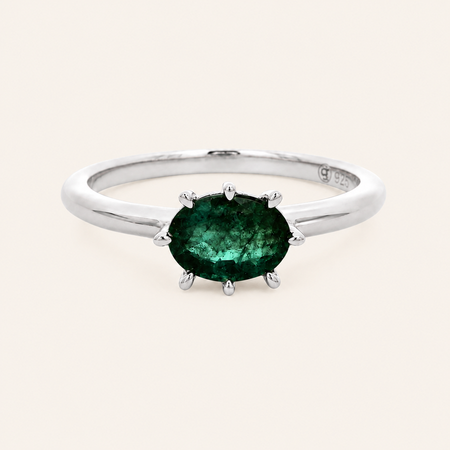 Oval Emerald Ring - Psylish