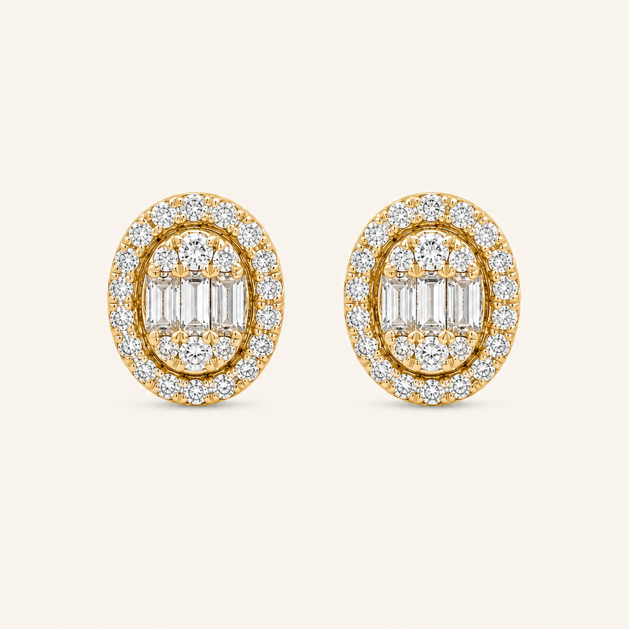 Ovo Diamond Earrings - Psylish