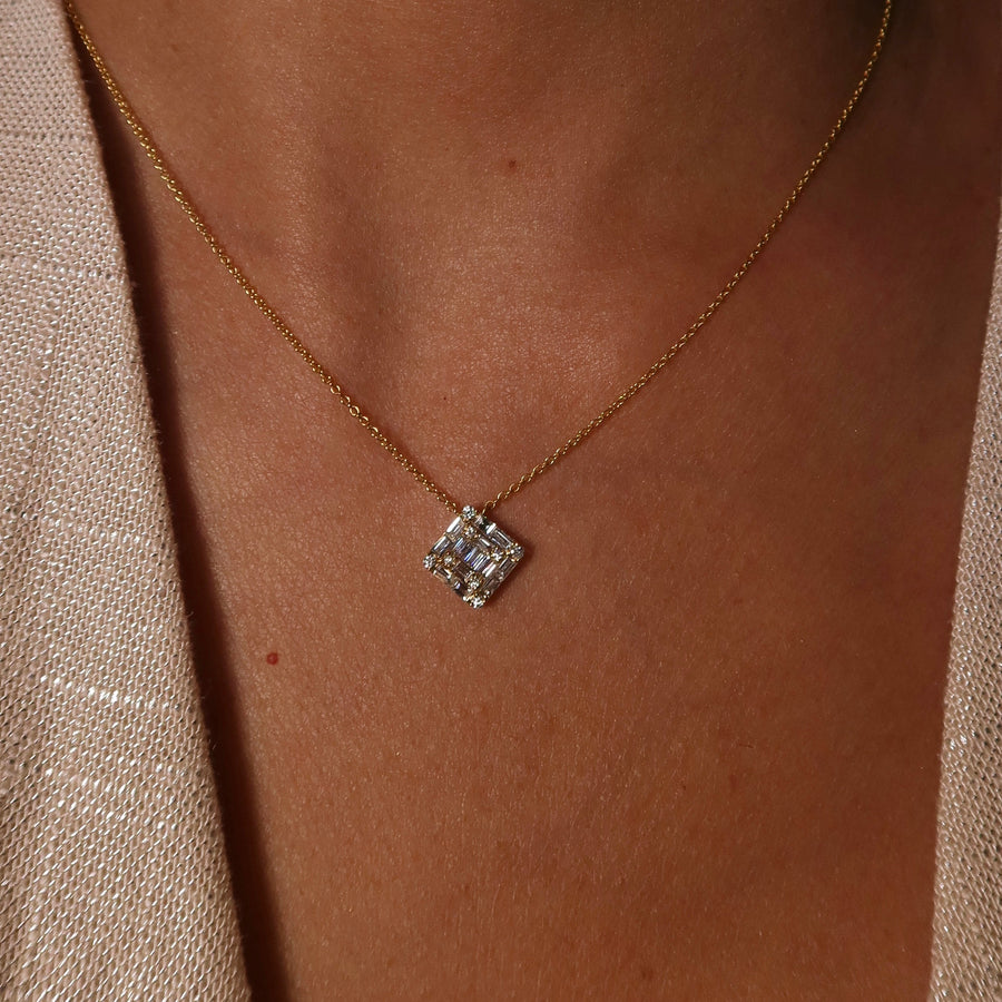 Princess Illusion Diamond Necklace - Psylish