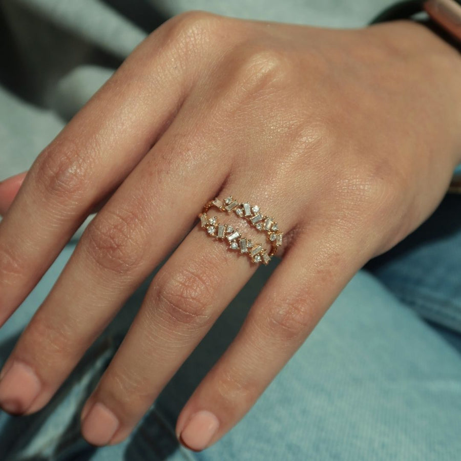 Double Baguette Diamond Ring - Psylish
