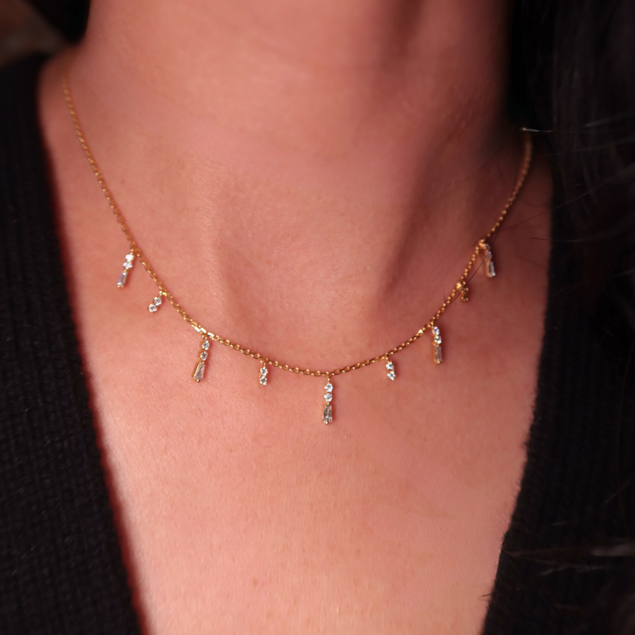 Diamond Drip  Necklace - Psylish