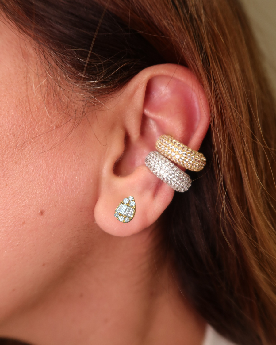 Rosé White Sapphire Ear Cuff