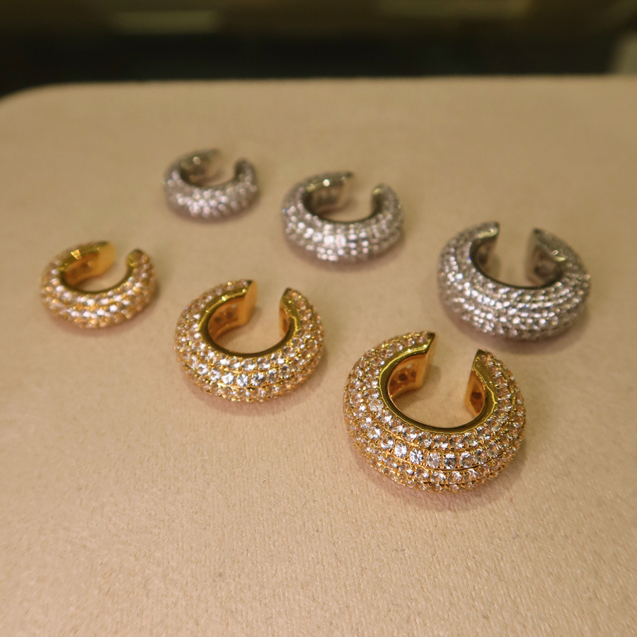 Rosé White Sapphire Ear Cuff - Psylish