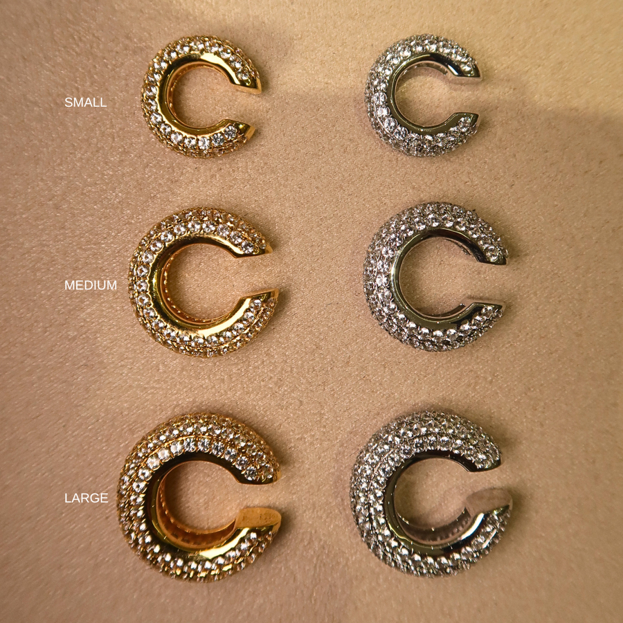 Rosé White Sapphire Ear Cuff - Psylish
