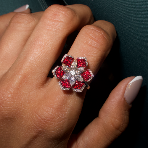 Chloe Ruby Diamond Ring