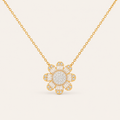 Sunflower Diamond Necklace