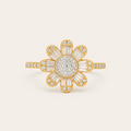 Sunflower Diamond Ring