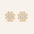 Sunflower Diamond Studs
