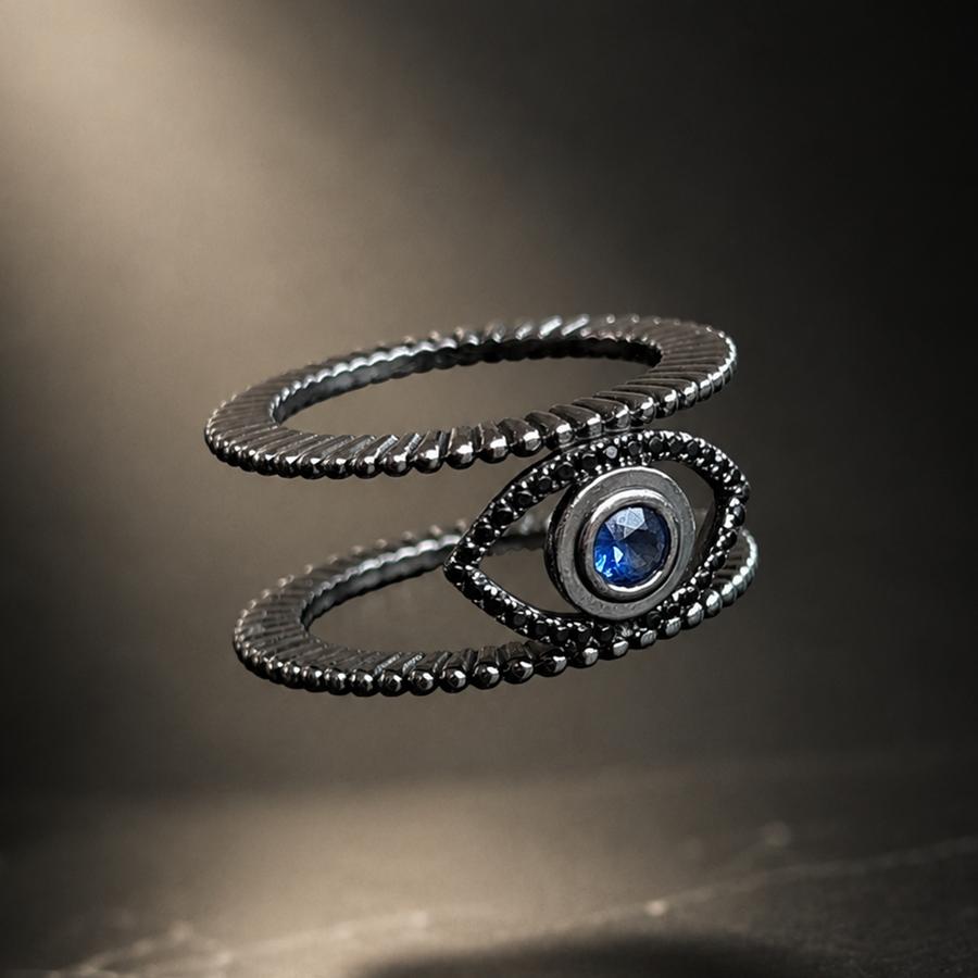 The Tichi Oura Ring Cap — Noir - Psylish