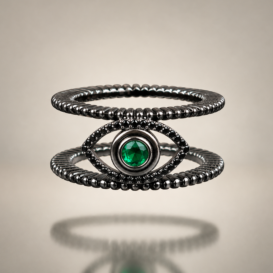 The Tichi Oura Ring Cap — Noir - Psylish