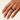 Gold Tichi Oura Ring Cap with an blue evil eye and black spinel halo