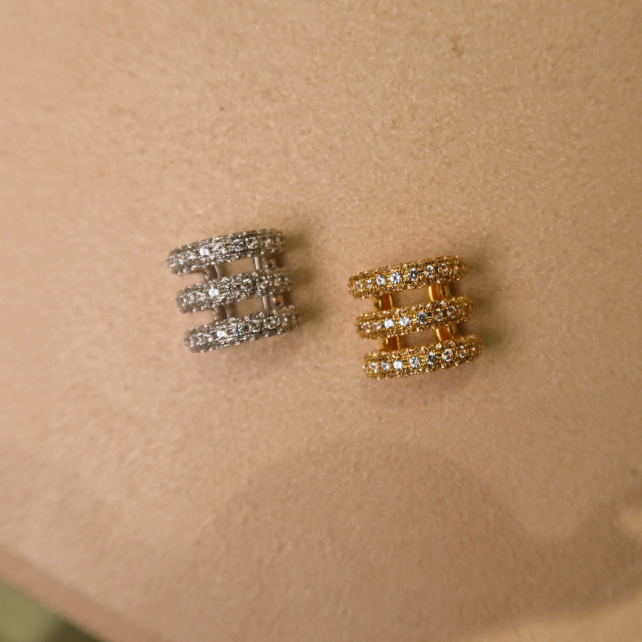 Trian White Sapphire Ear Cuff - Psylish